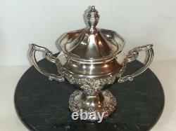 Antique Continental Silver Plate 3 Pc Coffee Tea Set MINT & No Hallmarks Ex