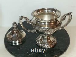 Antique Continental Silver Plate 3 Pc Coffee Tea Set MINT & No Hallmarks Ex