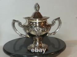 Antique Continental Silver Plate 3 Pc Coffee Tea Set MINT & No Hallmarks Ex