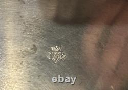 Antique Crown Silver Co American Sheffield Silverplate Footed Tea Serving Tray