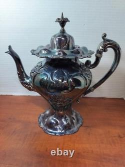 Antique Derby Silver Co. Tea Set. Victorian/Art Nouveau. #1604 Collection