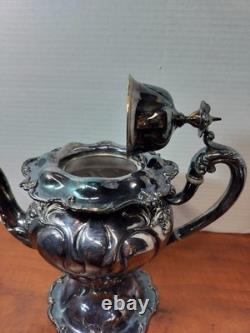 Antique Derby Silver Co. Tea Set. Victorian/Art Nouveau. #1604 Collection
