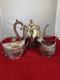 Antique Ellis Barker English Silver Plate Teapot Creamer Sugar Bowl Tea Set