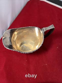 Antique ELLIS BARKER English Silver Plate Teapot Creamer Sugar Bowl Tea Set