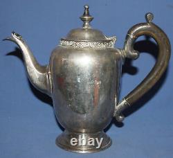 Antique EPNS Pioneer tea set teapot, sugar bowl and creamer jug