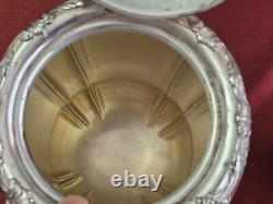 Antique E. G. Webster & Son Ornate Grape & Floral Silverplate 4 Piece Tea Service
