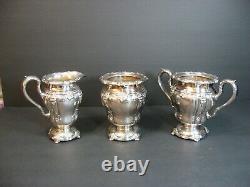 Antique E. G. Webster & Son Ornate Repousse Silverplate 4 PC Tea/Coffee Set Rare