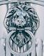 Antique E G Webster & Sons Silver Plate Aesthetic Figural Lion Face Tea Box