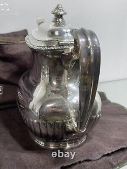 Antique Edwardian Queen Anne Style silver plate Tea Coffee set o 5 Reed & Barton