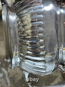Antique Edwardian Queen Anne Style silver plate Tea Coffee set o 5 Reed & Barton