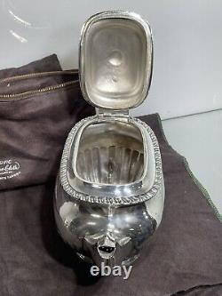 Antique Edwardian Queen Anne Style silver plate Tea Coffee set o 5 Reed & Barton