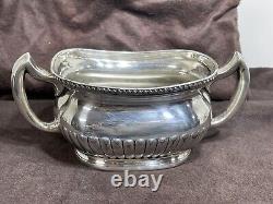 Antique Edwardian Queen Anne Style silver plate Tea Coffee set o 5 Reed & Barton