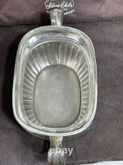 Antique Edwardian Queen Anne Style silver plate Tea Coffee set o 5 Reed & Barton