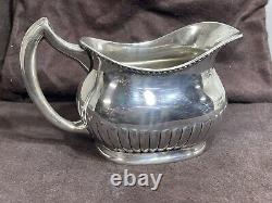 Antique Edwardian Queen Anne Style silver plate Tea Coffee set o 5 Reed & Barton