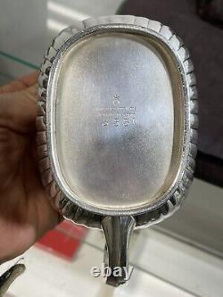 Antique Edwardian Queen Anne Style silver plate Tea Coffee set o 5 Reed & Barton