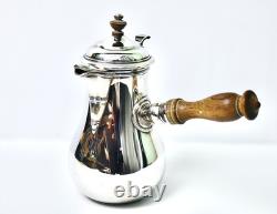 Antique Emelie Puiforcat French Silver Plate Chocolate Pot Excellent Condition