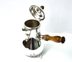 Antique Emelie Puiforcat French Silver Plate Chocolate Pot Excellent Condition