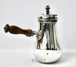 Antique Emelie Puiforcat French Silver Plate Chocolate Pot Excellent Condition