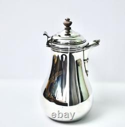 Antique Emelie Puiforcat French Silver Plate Chocolate Pot Excellent Condition
