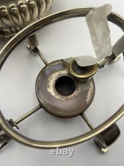 Antique English EPNS Spirit Kettle w Burner Stand Cheltenham Sheffield