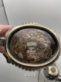 Antique English EPNS Spirit Kettle w Burner Stand Cheltenham Sheffield