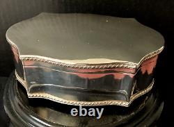 Antique English Silver Plate Tea Caddy Box