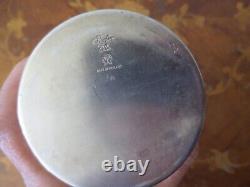 Antique English Silver Plate Tea Caddy Tobacco Jar by Barker Ellis