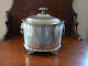 Antique English Silver Plate Tea Caddy Tobacco Jar By Barker Ellis Late 1800's