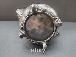 Antique English Steinhart & Co Birmingham Silverplated Teapot Early C20th Damage