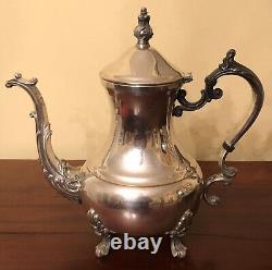 Antique F. B. Rogers 2377 Lady Margaret 5 Piece Silver Plate Tea Set