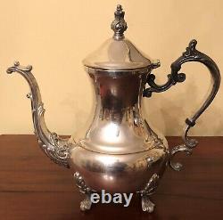 Antique F. B. Rogers 2377 Lady Margaret 5 Piece Silver Plate Tea Set