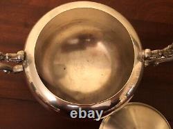 Antique F. B. Rogers 2377 Lady Margaret 5 Piece Silver Plate Tea Set