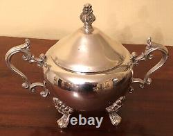 Antique F. B. Rogers 2377 Lady Margaret 5 Piece Silver Plate Tea Set