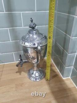 Antique Fisher & Shaw Sheffield Silver Plate Coffee Tea water Urn Working
