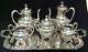Antique Forbes Silver Coffee Tea Set Sugar Creamer With F. B. Rogers Tray