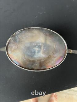 Antique Frederick Elkington Bone Handle Silver Plate Tea Pot c1890