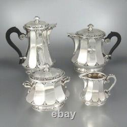 Antique French Christofle Gallia Silver Plate, Tea Coffee Service, Art Nouveau