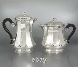 Antique French Christofle Gallia Silver Plate, Tea Coffee Service, Art Nouveau