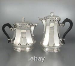 Antique French Christofle Gallia Silver Plate, Tea Coffee Service, Art Nouveau