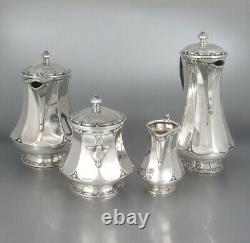 Antique French Christofle Gallia Silver Plate, Tea Coffee Service, Art Nouveau