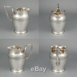 Antique French Christofle Silver Plate Tea / Coffee Service, Empire Style, Swan