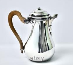 Antique French Silver Plate Hot Water Pot by Emelie Puiforcat