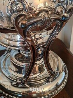 Antique Friedman Silver Company Hand chased plated six piece tea set