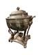 Antique Georgian Sheffield Plate Hot Water Urn Samovar Etched Decor Bearded Man