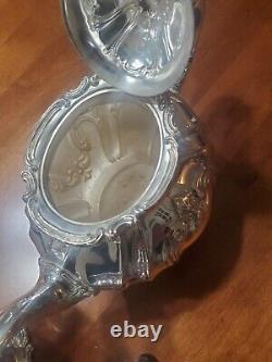 Antique Gorham Chantilly Silverplate Tea Set 6 Pieces Polished YC 1301-04, 07,39