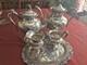 Antique Grape Pattern 5 Piece Tea Service Eg Webster And Son, Barbour Silver Co