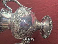 Antique Grape Pattern 5 Piece Tea Service Eg Webster And Son, Barbour Silver Co