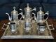 Antique Hartford 6pc Tea Set + Taunton Tray Victorian Silverplate C. 1880's