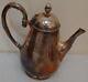 Antique Halphen 18 Silver Plate Tea Pot Kettle Pitcher With Lid #14425 Rare 7'