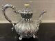 Antique Hand Chased England Silver Plate Over Copper Coffee Pot, Teapot